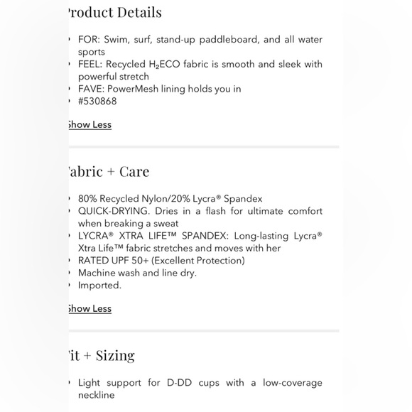 Athleta Plunge Bikini Top XL D/DD - Picture 5 of 5